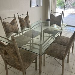  Dining Table w/ 6 Chairs
