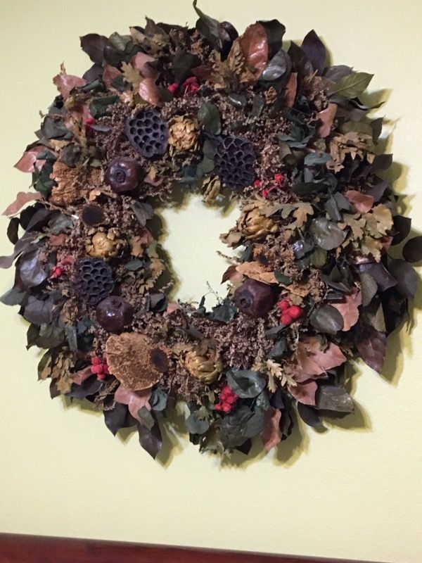 A fireplace decor or wall wreath 28X33 , pretty big