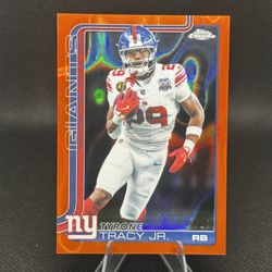 Tyrone Tracy Jr. Orange Wave Refractor 25/25 