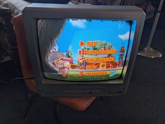 Magnavox 13"  Model Mwc13d6 Retro Gaming Crt Tv Dvd Player Combo + original Remote
