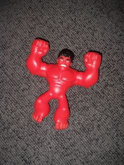 Red hulk squishy toy