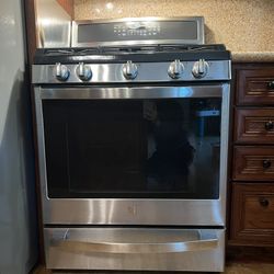 🔥 GE Profile 30” Dual Fuel Range – Stainless Steel – 5 Burners + Convection Oven