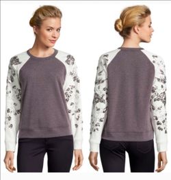Rebecca Taylor Embellished Floral Sequin Sweater