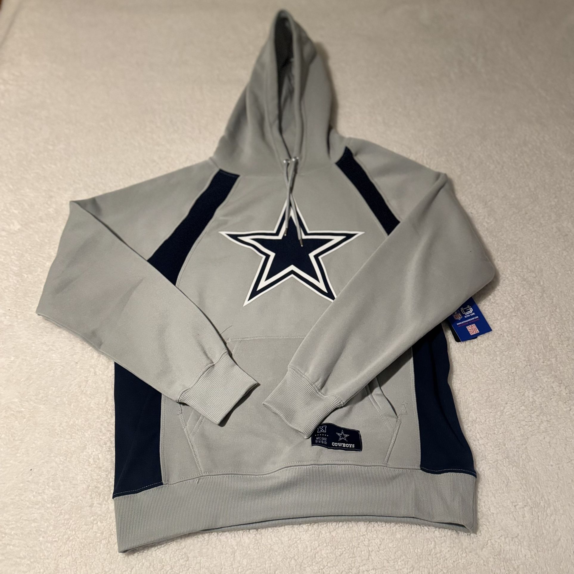Dallas Cowboys  NFL Hoodie Grey NEW ULTRA GAME  $85 MSRP Men’s Size Medium