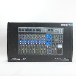 Zoom LiveTrak 12 Channel Professional Digital Mixer and Multitrack RecorderL-12