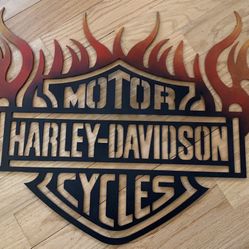 Harley Davidson Motor Cycles Signs  1 Have One Of Each