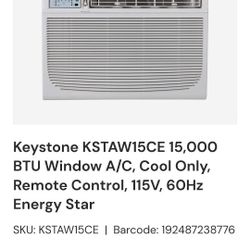Keystone Window Ac Unit 15000 Btu