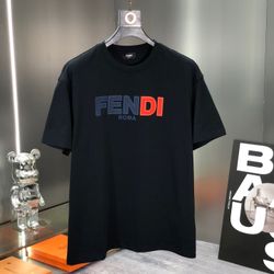 Fendi Black 2024 T-shirt New 