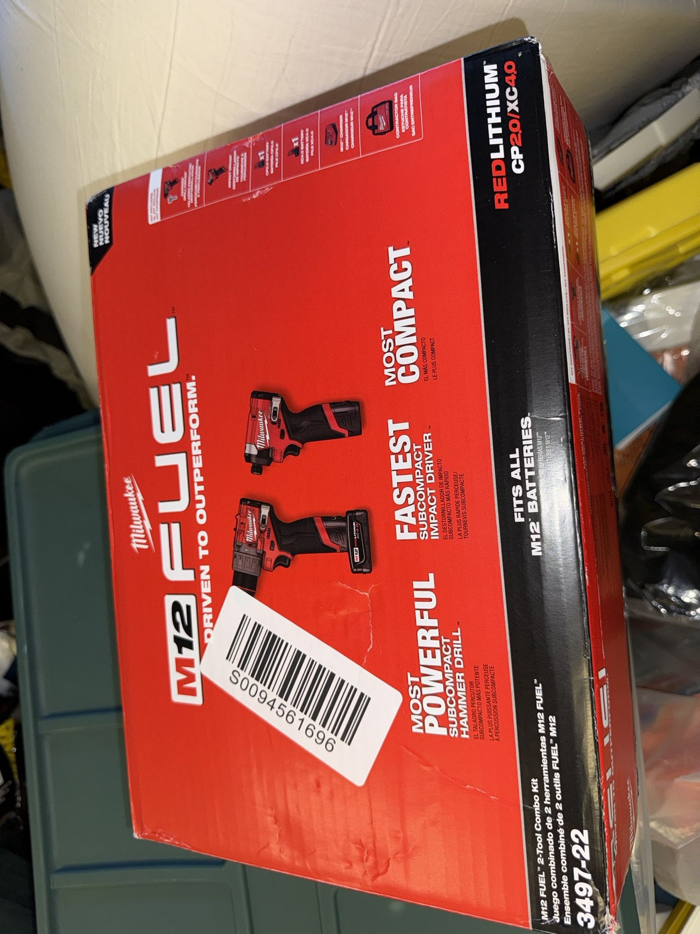 BRAND NEW Milwaukee M12 FUEL 12-Volt Cordless Hammer Drill and Impact Driver Kit