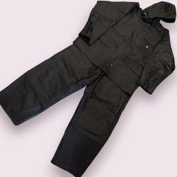 New Carhartt - PVC Rain Bib Overalls With Coat RN14806 NWT Waterproof Green- Large