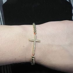 Cross Bracelet With Red String For Good Luck