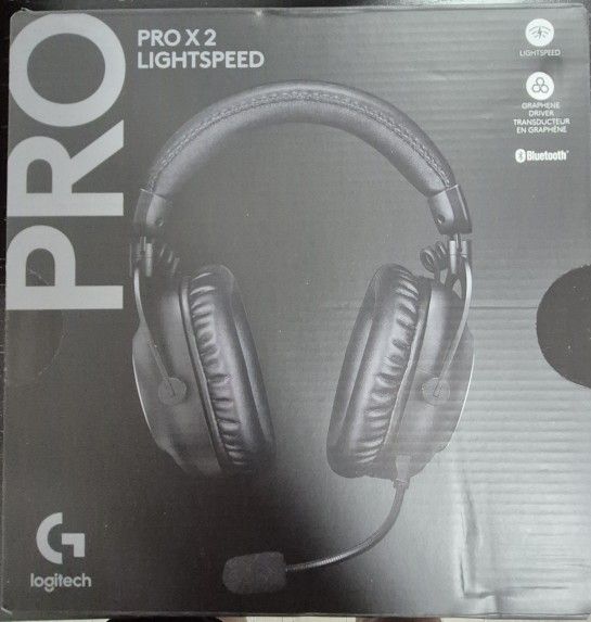 Logitech G PRO X 2 Lightspeed Wireless Gaming Headset: Wireless Gaming Headphones with Mic, 50mm