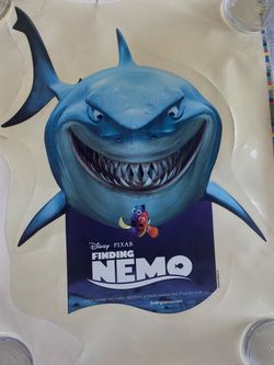 2003 Disney’s Finding Nemo Window Cling Dory, Bruce & Nemo