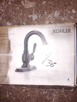 Kohler single handle bathroom faucet