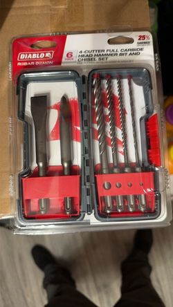 Diablo Rebar Demon 6-Piece Hammer Bit and Chisel Set