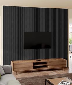 Solid wood wall accent slats