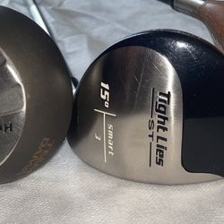 Golf Club Wood Bundle - Tight Lies, TaylorMade Burner, Daiwa Driver