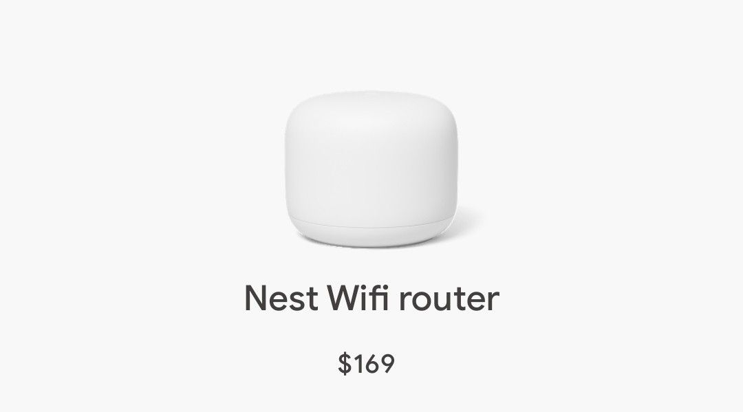 Nest Wifi router

$79 + roku  free