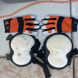 Kneepads and work gloves