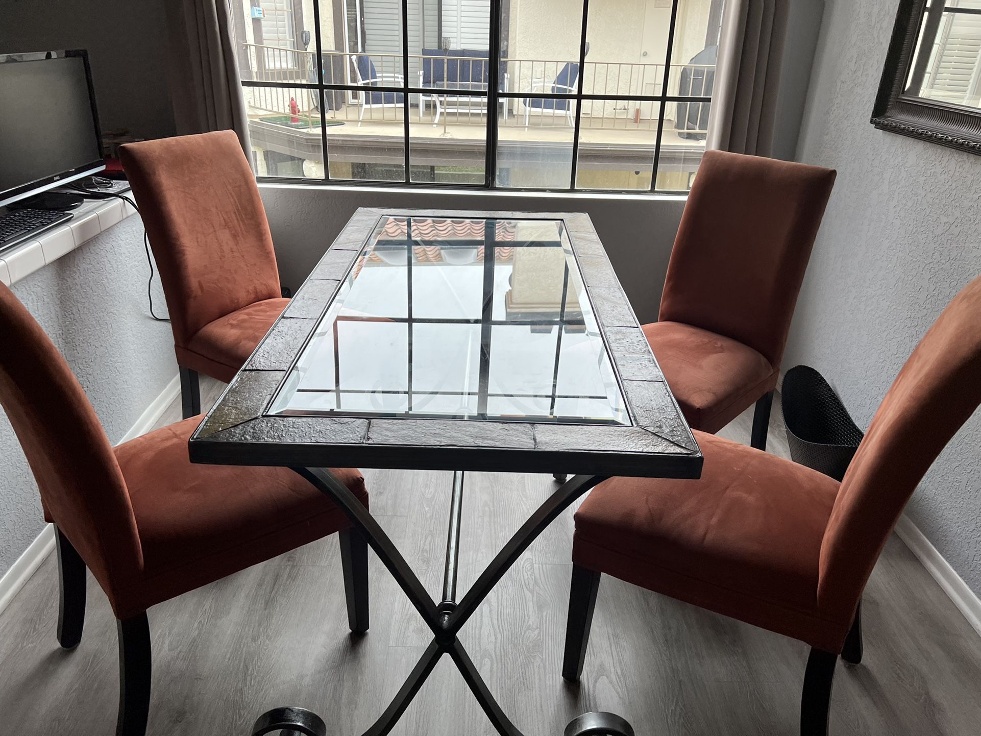 Glass Table 30 By 60. $20