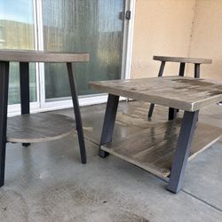 Coffee Table And Matching End Tables 