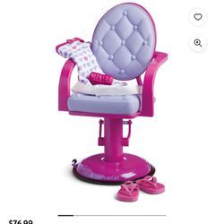 American Girl Doll Salon Chair & Wrap Set 