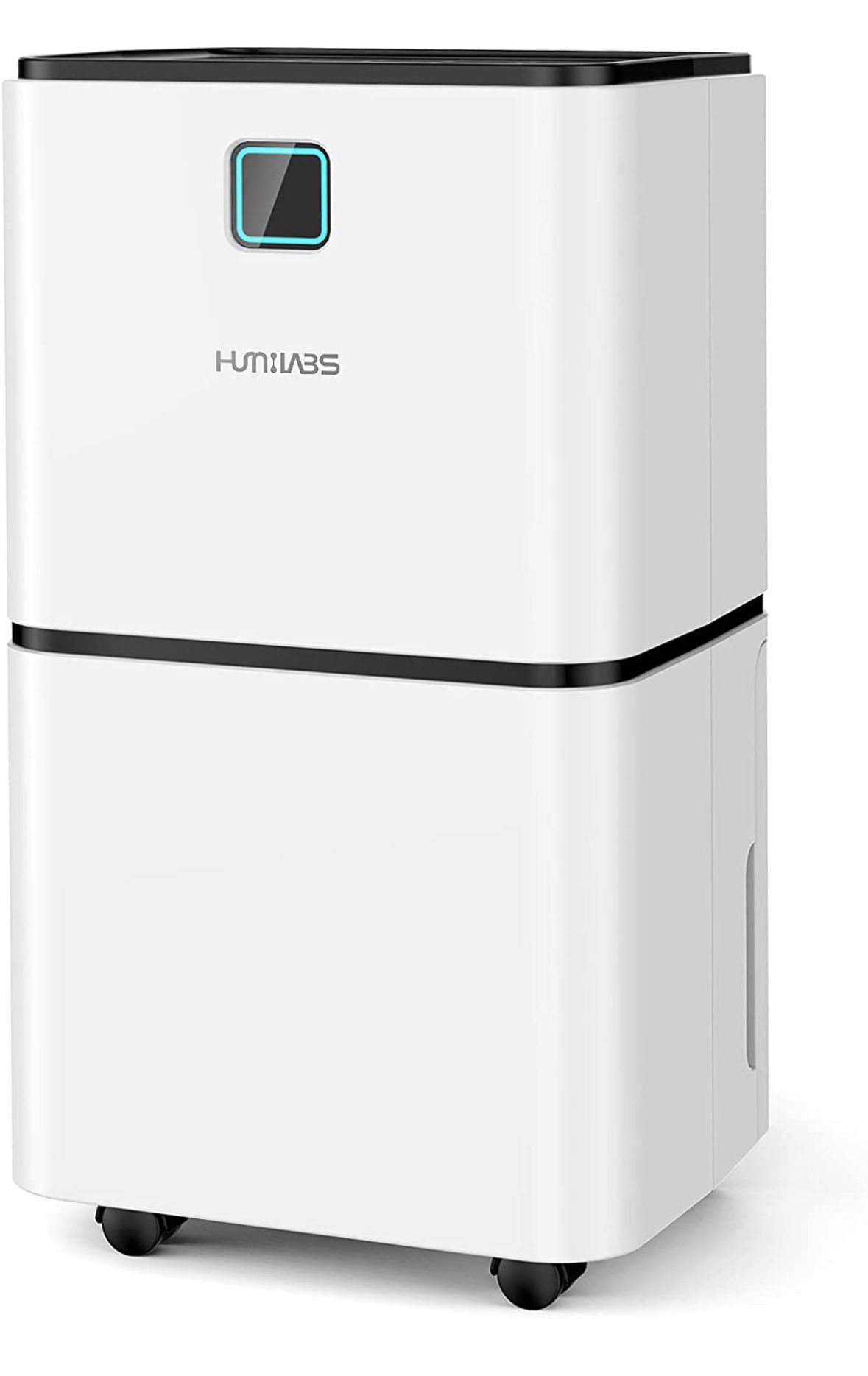 1500 Sq. Ft Dehumidifier for Large Room and Basements, HUMILABS 30 Pints Dehumidifiers with Auto or Manual Drainage, 0.528 Gallon Water Tank with Drai