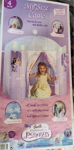 Vintage NIB Barbie Magic of Pegasus My Size Castle