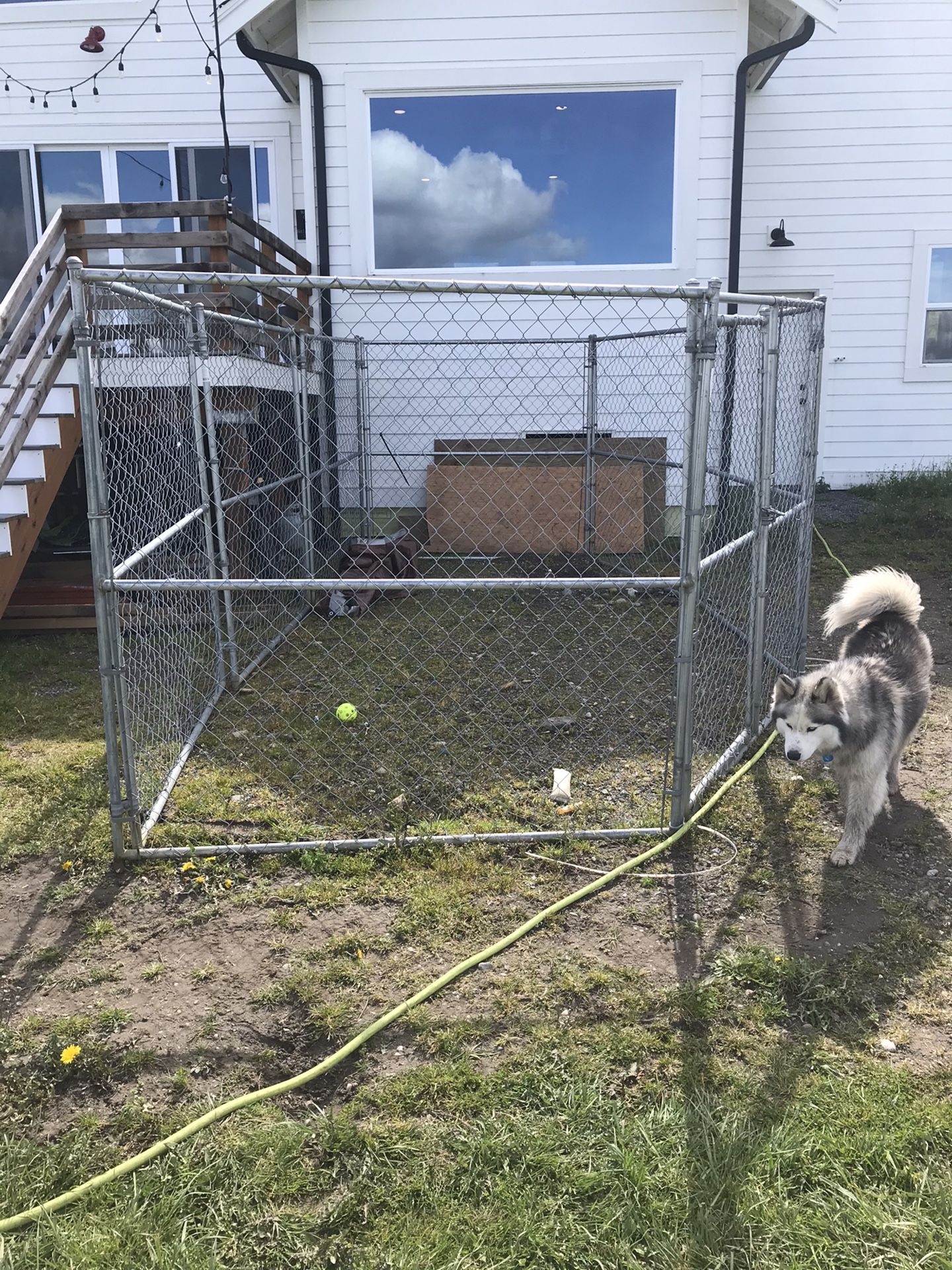 Chain link 48 ft kennel dog run 6’ high for Sale in Snohomish, WA OfferUp