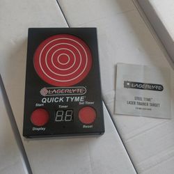 LaserLyte Quick Tyme Laser Trainer Targets with Point of Impact Display And Two LaserLyte Training Cartridges (.45 & .380 Cal)