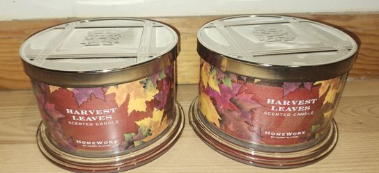 BRAND NEW HOMEWORX SLATKIN & CO HARVEST LEAVES 18 OZ CANDLE
