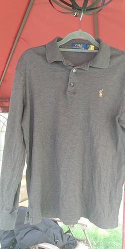 Ralph Lauren Charcoal Grey Long-Sleeved Shirt Size M