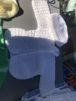 Newborn baby Lana wool clothes for hospital handmade.