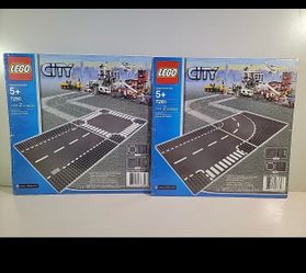 Lego City Crossroad and Curve 2pc 7280 And 7281