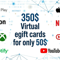 350$ EGIFT CARDS FOR 50$