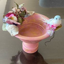 Vintage Norcrest/Lefton Style Ceramic Bird Bath Music Box