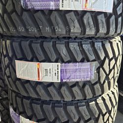 (4) 35x12.50r20 Predator M/T Tires 35 12.5 20 Inch MT 10-ply LT E Rated 