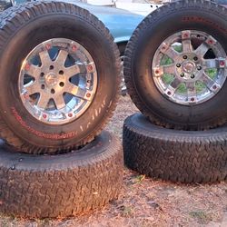 All TERRAIN TIRES ON RIMS!