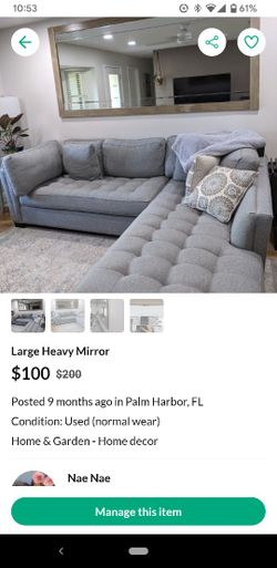 Large Heavy Mirror