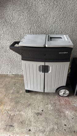 Backyard Gear Rolling BBQ Station