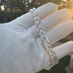 Plata 925 Esclava Milano 8 Y 8.5 Pulgadas. 