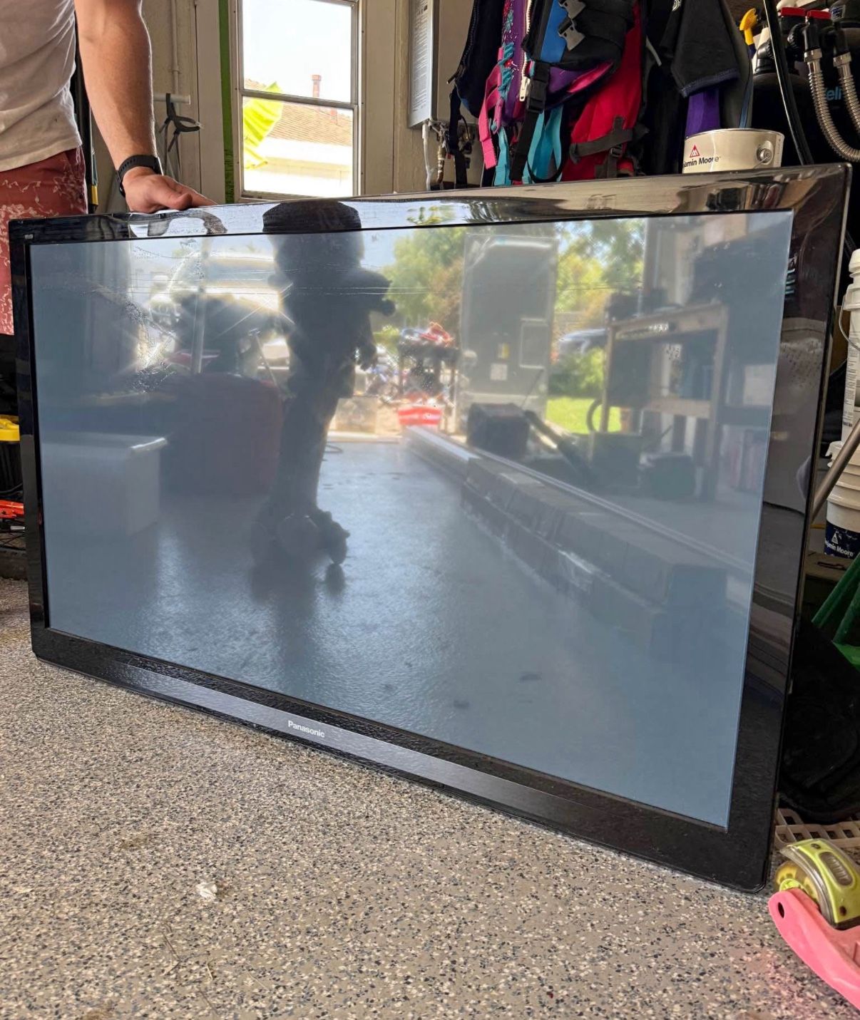 50” Panasonic TV with Mount & Remote
