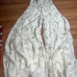 Boho pants wide leg small waist 26