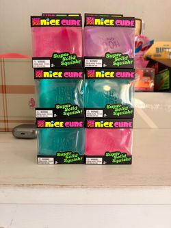 Nee Doh Nice Cube Squish Toys – Lot of 6