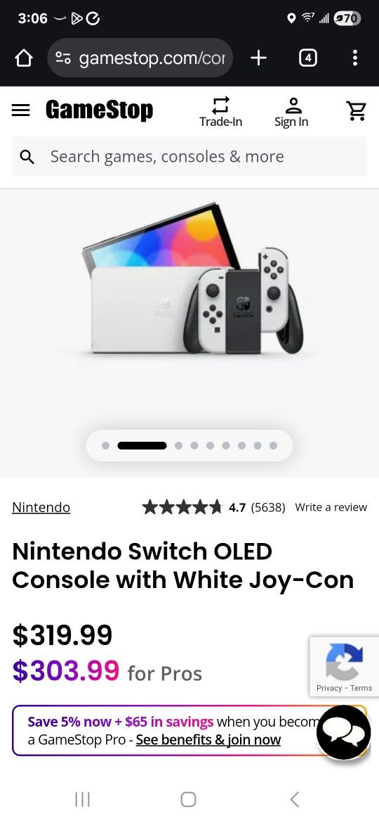 Nintendo Switch OLED White