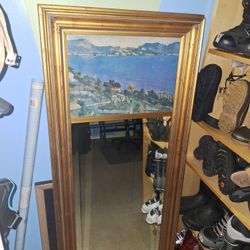 28x62  Mirror/painting Accent  Combo