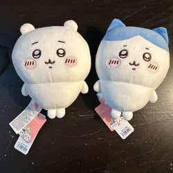 Standing Chiikawa and Hachiware 8" plush