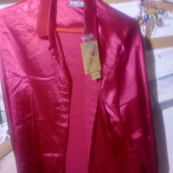 Silk Men's Dress Shirt  Size Large 