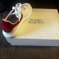 Alexander McQueen White/ Lust Red |  EU 37