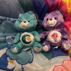 8” MWT Celebration Style Tie Dye Bedtime Share Care Bears
